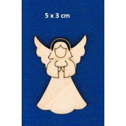 SKLEJKA #3mm Aniołek 5x3cm grawer  ( IV )